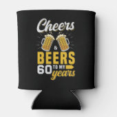 Cheers and Beers to my 60 Years, Funny Birthday  缶クーラー (裏面)