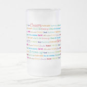 Cheers_Around世界高い曇らされたガラス フロストグラスビールジョッキ (中央)