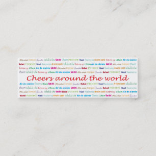 Cheers_Around World_bartenderサービス スキニー名刺