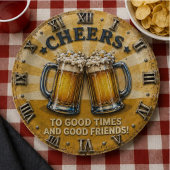 Cheers Beer Man Cave Bar Gift ペーパープレート