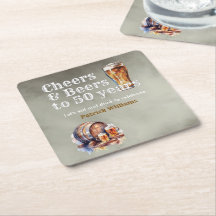 Cheers Beers 50 Years ブラックスモーク メンズ 誕生日