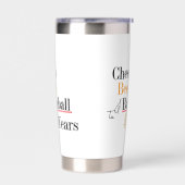 Cheers Beers and Baseball 40th Birthday Party 保温保冷タンブラー (左面)