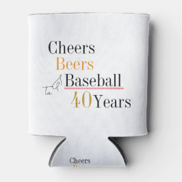 Cheers Beers and Baseball 40th Birthday Party 缶クーラー