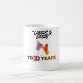 Cheers & Beers – Fun Party & Beer Lovers Design コーヒーマグカップ (中央)