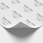 Cheers & beers to 40th birthday gray name year sin ラッピングペーパー (角)