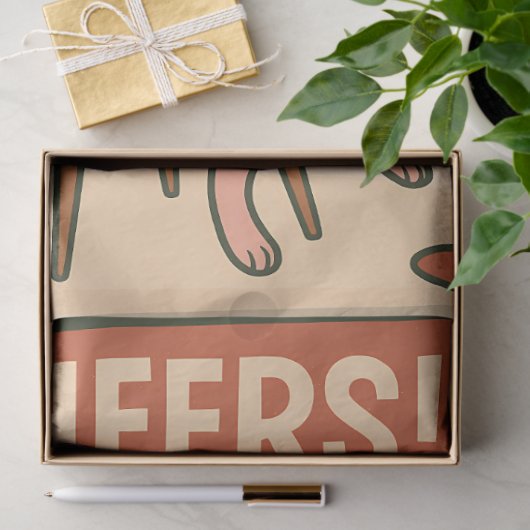 Cheers Cat – Mid Century Christmas Cocktail 薄葉紙 (ギフト)