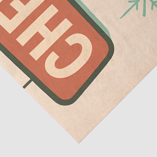 Cheers Cat – Mid Century Christmas Cocktail 薄葉紙 (詳細)