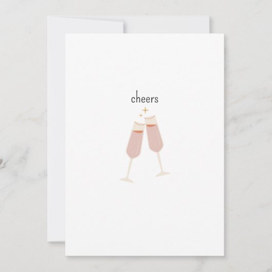 Cheers! Einladung zum Feiern  招待状 (正面)