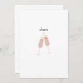 Cheers! Einladung zum Feiern  招待状 (正面/裏面)