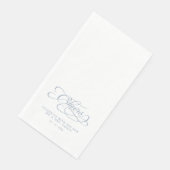 Cheers Elegant Bride & Groom Calligraphy Blue (コーナー)
