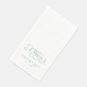 Cheers Elegant Bride & Groom Calligraphy Green (コーナー)