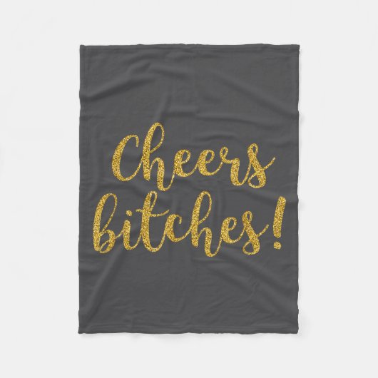 Cheers Es Happy New Year Celebration New Years Eve フリースブランケット (正面)