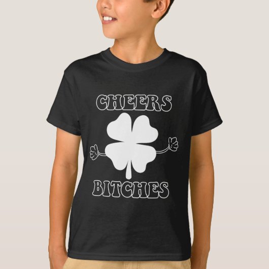 Cheers Es Lucky Clover Saint Patrick's Day Iri-shi Tシャツ (正面)