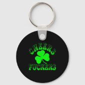 Cheers Forers Irish St Patricks Day Shamrock Tee  キーホルダー (正面)