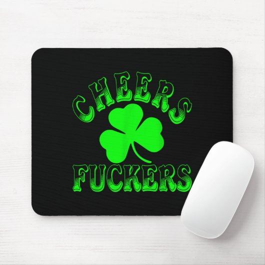 Cheers Forers Irish St Patricks Day Shamrock Tee マウスパッド (マウス)