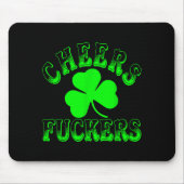 Cheers Forers Irish St Patricks Day Shamrock Tee マウスパッド (正面)