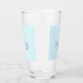 Cheers forty happy birthday cake blue purple name  タンブラーグラス (左)