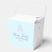 Cheers forty happy birthday cake blue purple name  フェイバーボックス (正面)