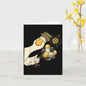 Cheers Happy New Year 2026 Goose With Balloon Disc カード (黄色い花)