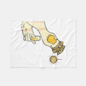 Cheers Happy New Year 2026 Goose With Champagne Di フリースブランケット (正面(横))