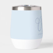 Cheers Minimal Soft Blue Script Custom Wedding   (正面)