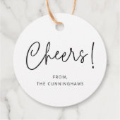 Cheers! Modern Elegant Simple Chic Family Name フェイバータグ (裏面)