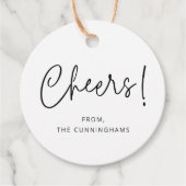 Cheers! Modern Elegant Simple Chic Family Name フェイバータグ (正面)