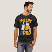 Cheers New Dad Announcet First Time Dad Dad To Be Tシャツ (正面フル)