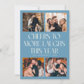 CHEERS New Year Denim Blue Multi Photo シーズンカード (正面)