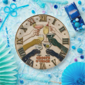 Cheers O'Clock Cocktail Party Bar Decor ペーパープレート (パーティー)