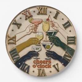 Cheers O'Clock Cocktail Party Bar Decor ペーパープレート