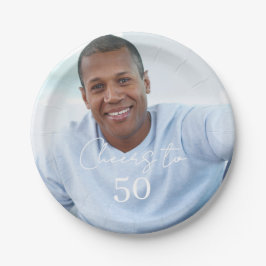 Cheers photo birthday party ペーパープレート