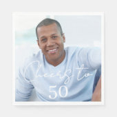 Cheers photo birthday party luncheon スタンダードランチョンナプキン (正面)