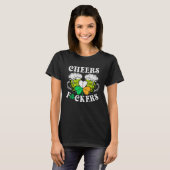 CHEERS  St Patricks Day Drinking Quote Irish Drink Tシャツ (正面フル)