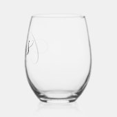  cheers stemless wine glass simple typography ステムなしワイングラス (左)
