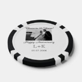 Cheers to 10 Years happy anniversary add photo dat ポーカーチップ (シングル)
