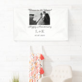 Cheers to 10 Years happy anniversary add photo dat 横断幕 (インサイチュ)