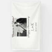 Cheers to 10 Years happy anniversary add photo dat 横断幕 (縦)