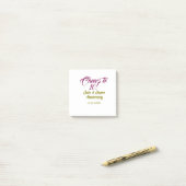 Cheers to 10th wedding anniversary mauve golden na ポストイット (デスク上)