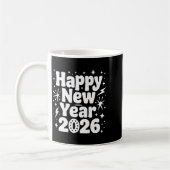Cheers To 2026 Happy New Year Party コーヒーマグカップ (左)