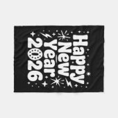 Cheers To 2026 Happy New Year Party  フリースブランケット (正面(横))