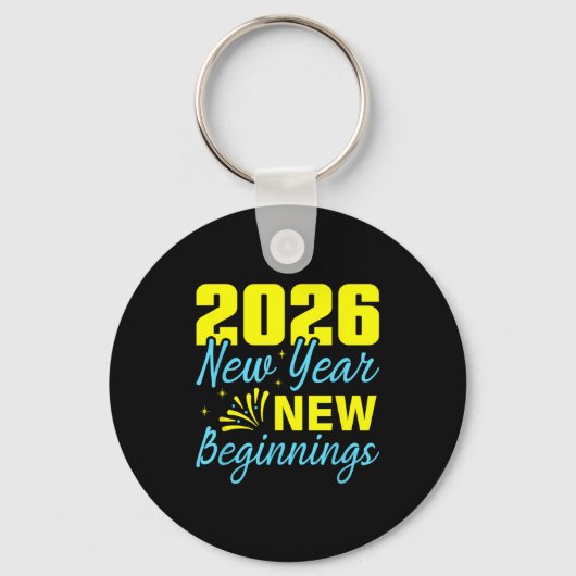 Cheers To 2026 Happy New Year Party New Beginning  キーホルダー (正面)