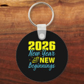 Cheers To 2026 Happy New Year Party New Beginning  キーホルダー (正面)