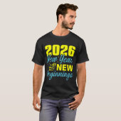 Cheers To 2026 Happy New Year Party New Beginning Tシャツ (正面フル)