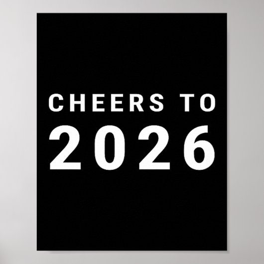 Cheers To 2026 Minimalist New Year  ポスター (正面)