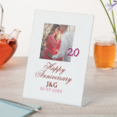 Cheers to 20 Years happy anniversary add photo dat 台座サイン (インサイチュ)