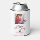 Cheers to 20 Years happy anniversary add photo dat 缶クーラー (缶裏面)