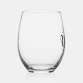 CHEERS TO 21 YEARS ステムなしワイングラス (右)