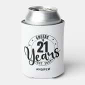 CHEERS TO 21 YEARS 缶クーラー (缶正面)