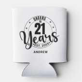 CHEERS TO 21 YEARS 缶クーラー (裏面)